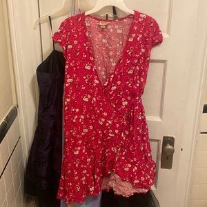 Great pink wrap dress